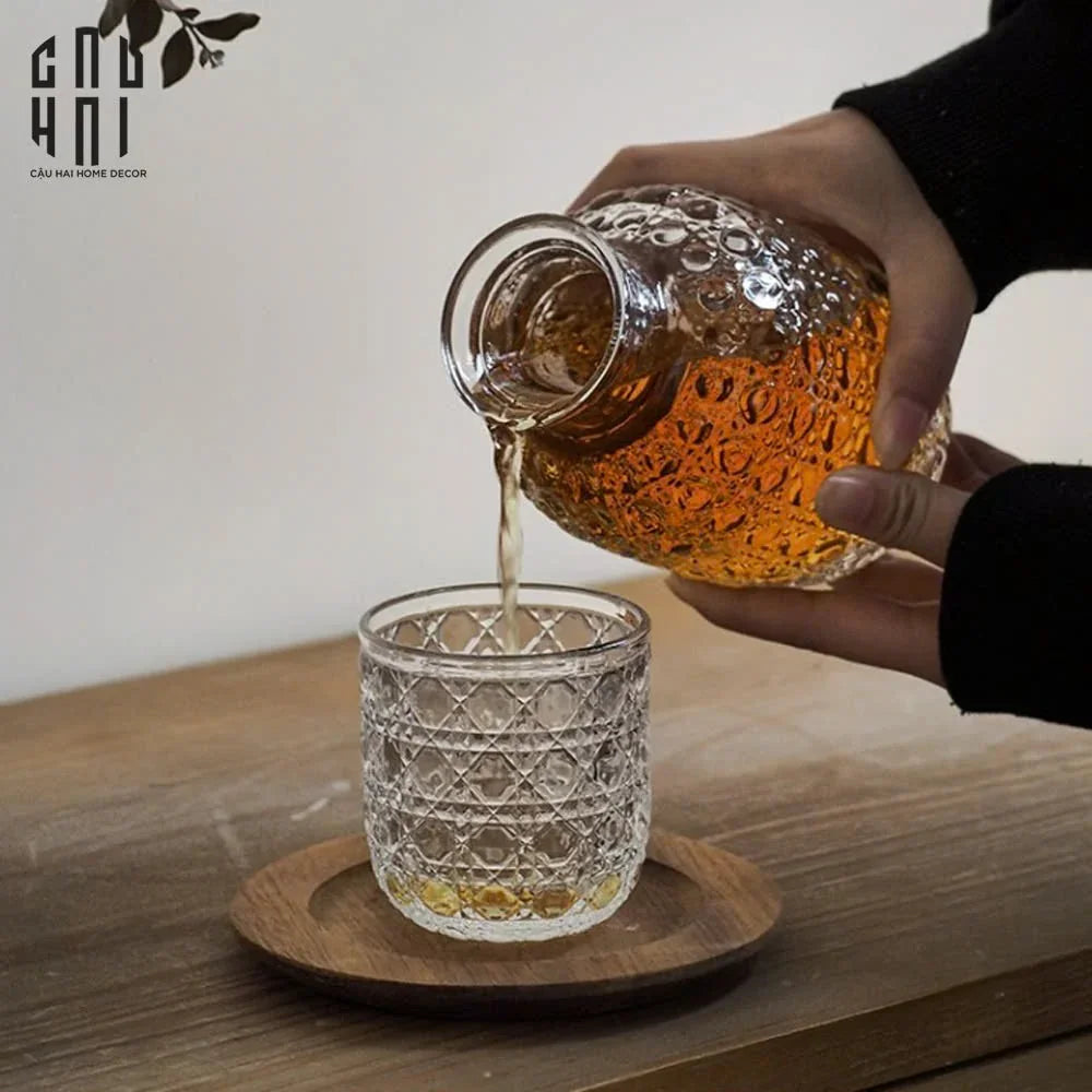 SET BÌNH NƯỚC THUỶ TINH LUXURY D.O UP DOWN CUP