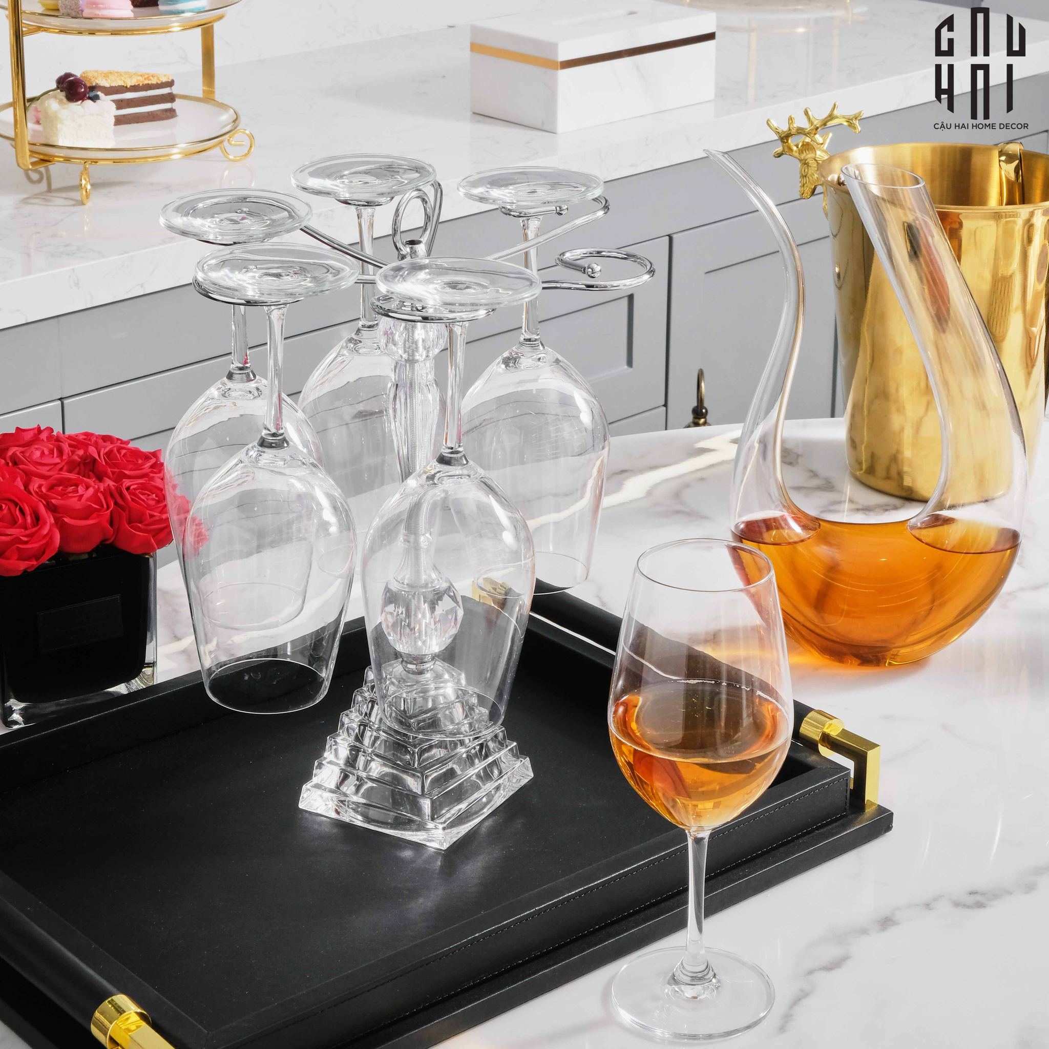 SET BÌNH RƯỢU DECANTER OSCAR giảm 40 - CẬU HAI HOME DECOR