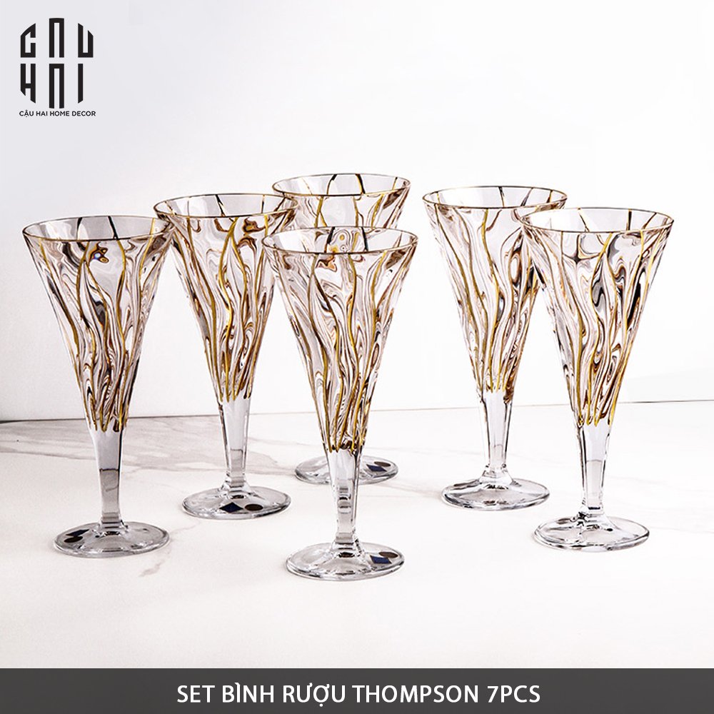 SET BÌNH RƯỢU THOMPSON - CẬU HAI HOME DECOR