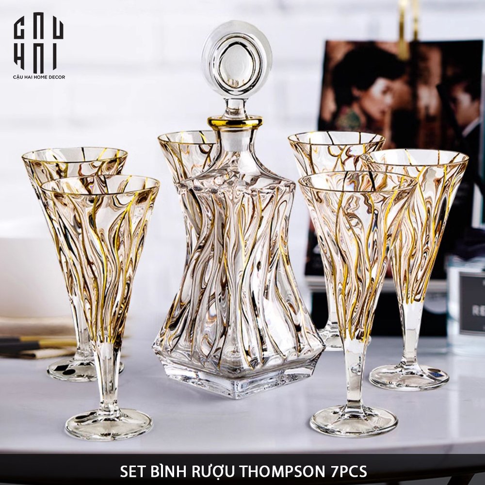 SET BÌNH RƯỢU THOMPSON - CẬU HAI HOME DECOR
