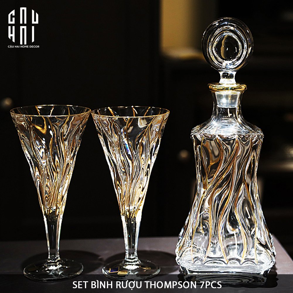SET BÌNH RƯỢU THOMPSON - CẬU HAI HOME DECOR