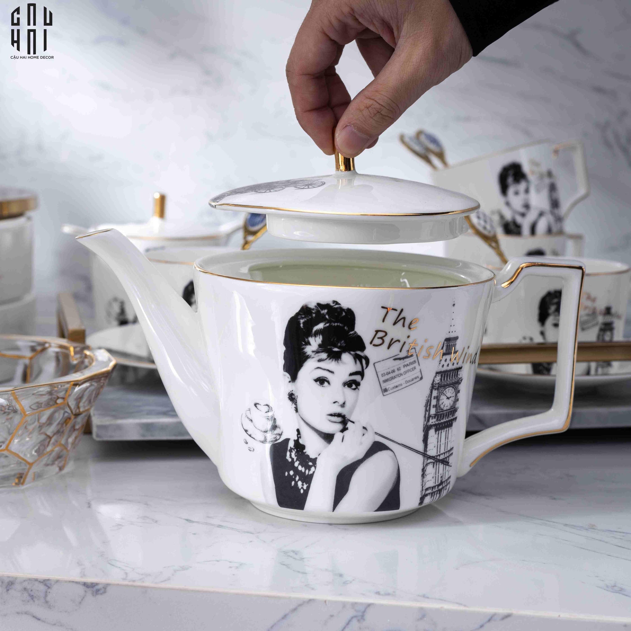 SET BÌNH TRÀ MADEMOISELLE 2025-CẬU HAI HOME DECOR