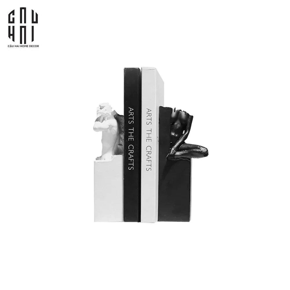 SET CHẶN SÁCH BLACK & WHITE-CẬU HAI HOME DECOR