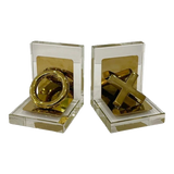 Set Tượng Chặn Sách Pha Lê X.O Cristalleries Bookend