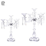 SET CHANDELIER LUXURY CRYSTAL CANDLE HOLDER 2PCS-CẬU HAI HOME DECOR