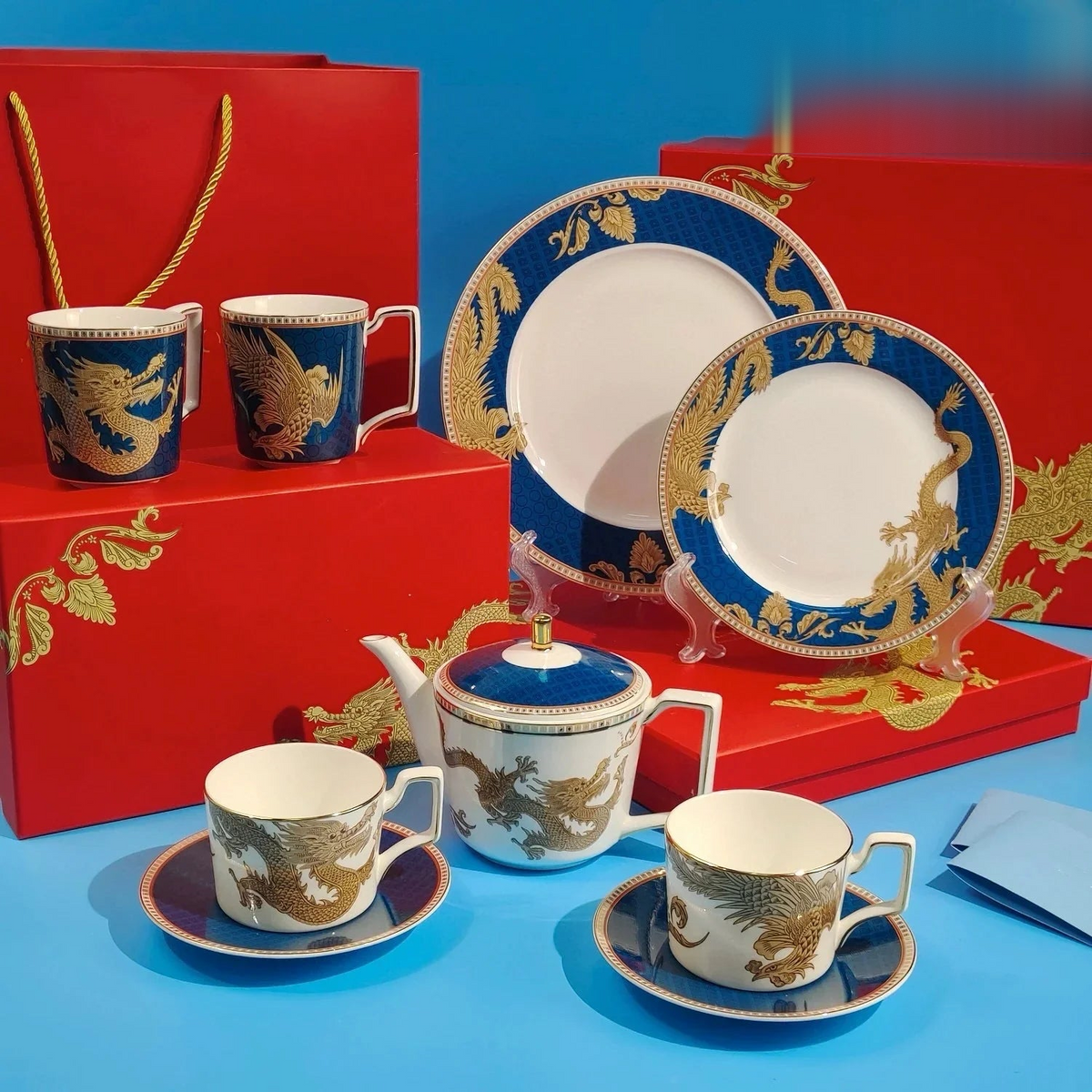 Maison Couture - Set Chén Dĩa Bàn Ăn Long Phụng Eternal Ascendant  Tableware Collection