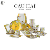 SET CHÉN DĨA HOÀNG KIM 60PCS