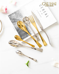 Set Dao Muỗng Nĩa 4 Món H Class Golden Attelage Noble Dinner Cutlery 4pcs-CẬU HAI HOME DECOR
