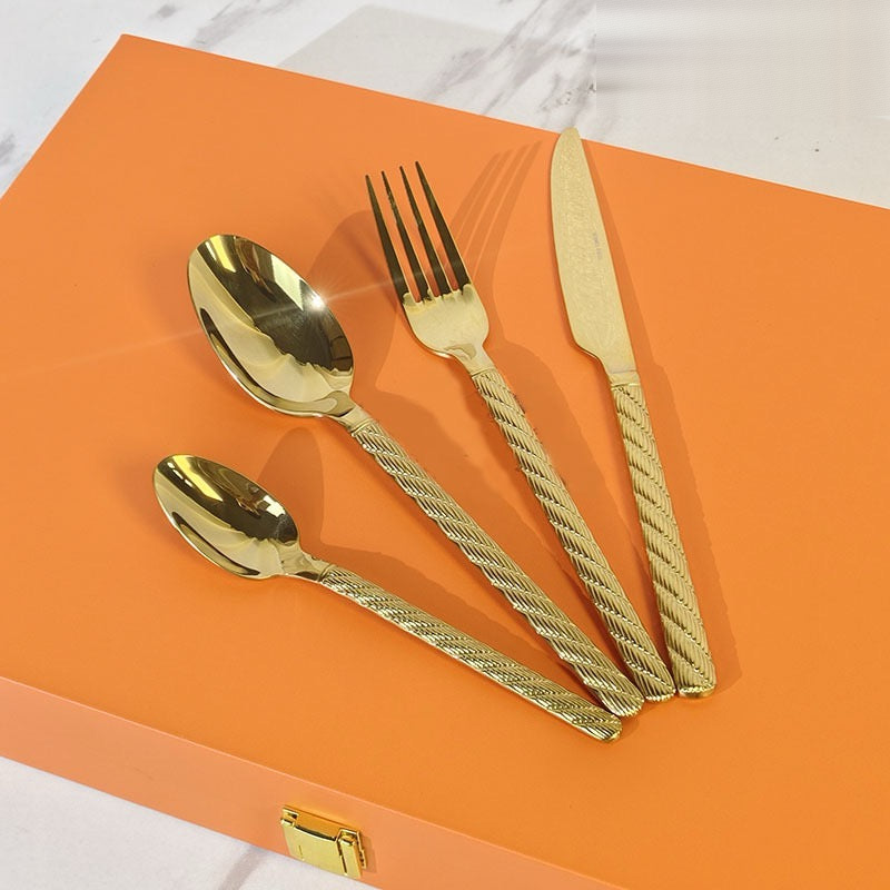 Set Dao Muỗng Nĩa 4 Món  Impérial Sand Gold H Class Dinner Cutlery 4pcs