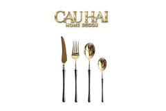 Set Dao Muỗng Nĩa 4 Món Phantom Glamour Trident Couture Dinner Cutlery 4Pcs-Dinner Cutlery Set Dao Muỗng Nĩa-CẬU HAI HOME DECOR