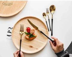 Set Dao Muỗng Nĩa 4 Món Phantom Glamour Trident Couture Dinner Cutlery 4Pcs-Dinner Cutlery Set Dao Muỗng Nĩa-CẬU HAI HOME DECOR