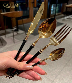 Set Dao Muỗng Nĩa 4 Món Phantom Premium Dinner Cutlery 4Pcs-Dinner Cutlery Set Dao Muỗng Nĩa-CẬU HAI HOME DECOR