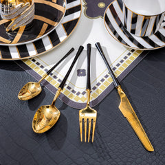 Set Dao Muỗng Nĩa 4 Món Phantom Premium Dinner Cutlery 4Pcs-Dinner Cutlery Set Dao Muỗng Nĩa-CẬU HAI HOME DECOR