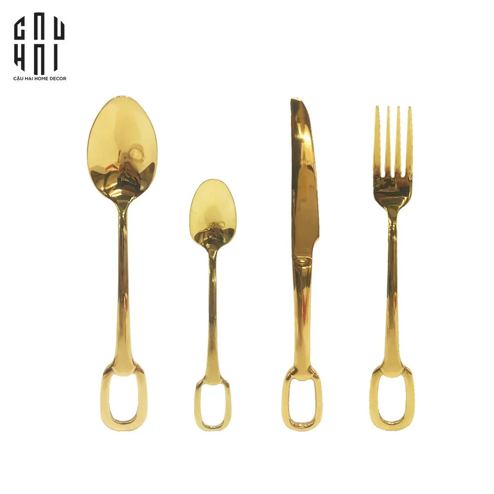 SET DAO NĨA ELITE 4PCS - CUTLERY ELITE 4PCS FULL BOX-CẬU HAI HOME DECOR