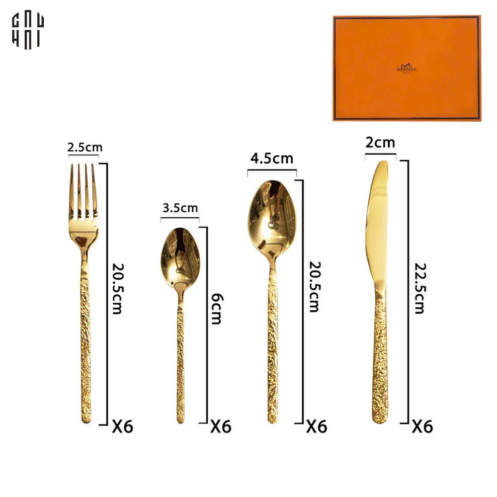 SET DAO NĨA GLORIOUS BY HERM. - SET CUTLERY GLORIOUS BY HERM. 24PCS SS25-CẬU HAI HOME DECOR