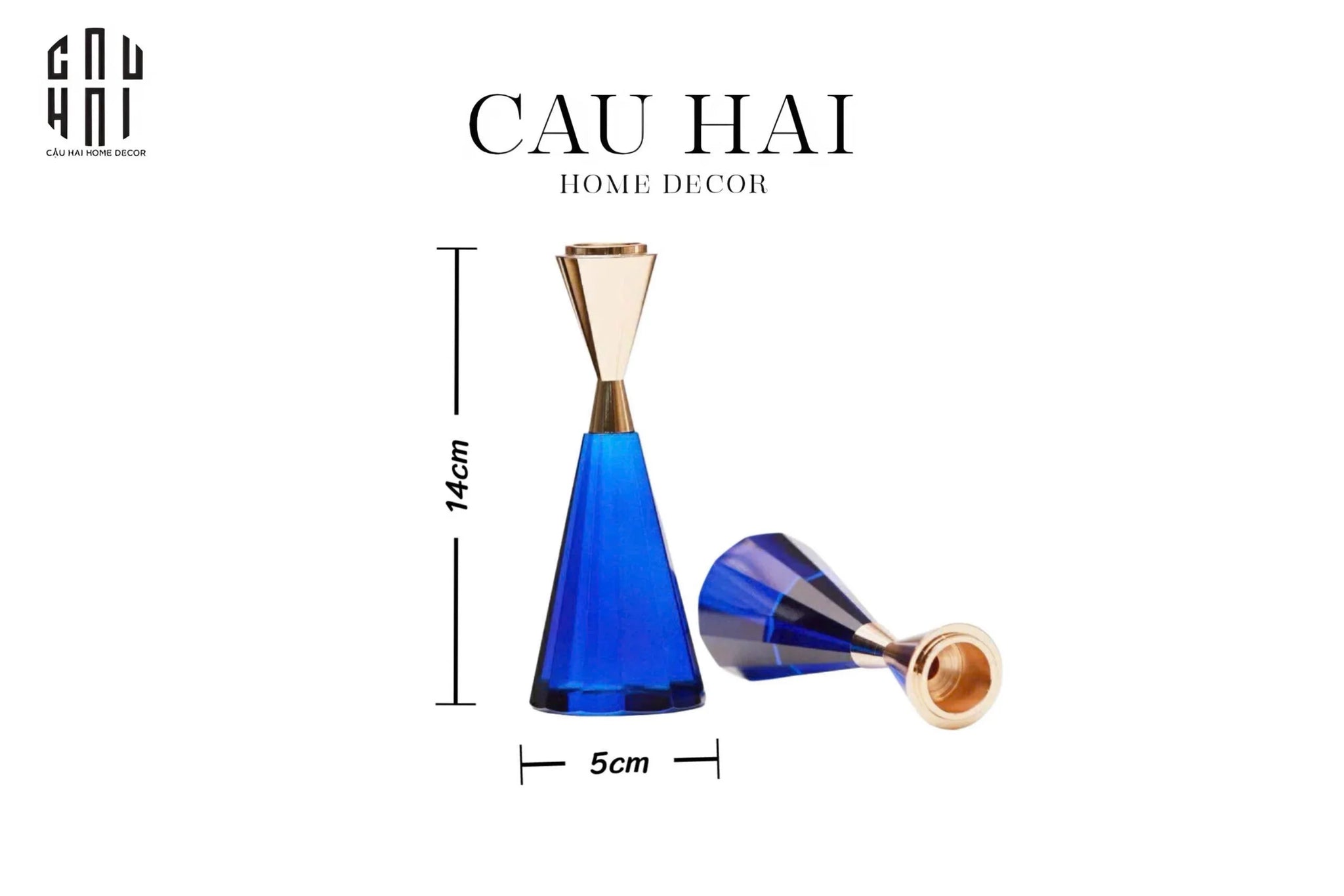 SET ĐẾ NẾN PHA LÊ - CANDLE GEM – SAPHIR & SOLEIL