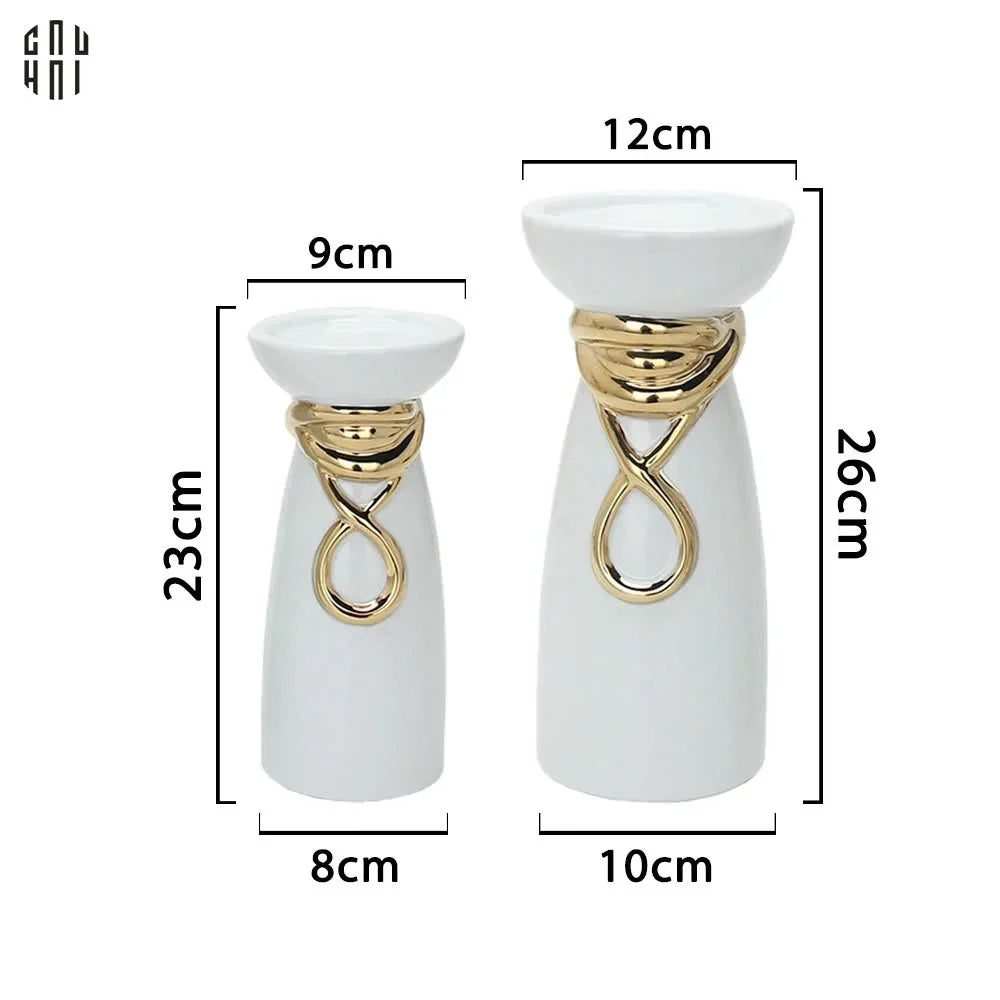 SET ĐẾ NẾN TRANG TRÍ CERAMIC LUTHER SS25