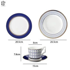 Set Đĩa Bàn Tiệc Âu Ogilvy Banquet Plates 4 Pcs Élégance Cobalt Blue Dinnerware Sets-SET CHÉN DĨA-CẬU HAI HOME DECOR
