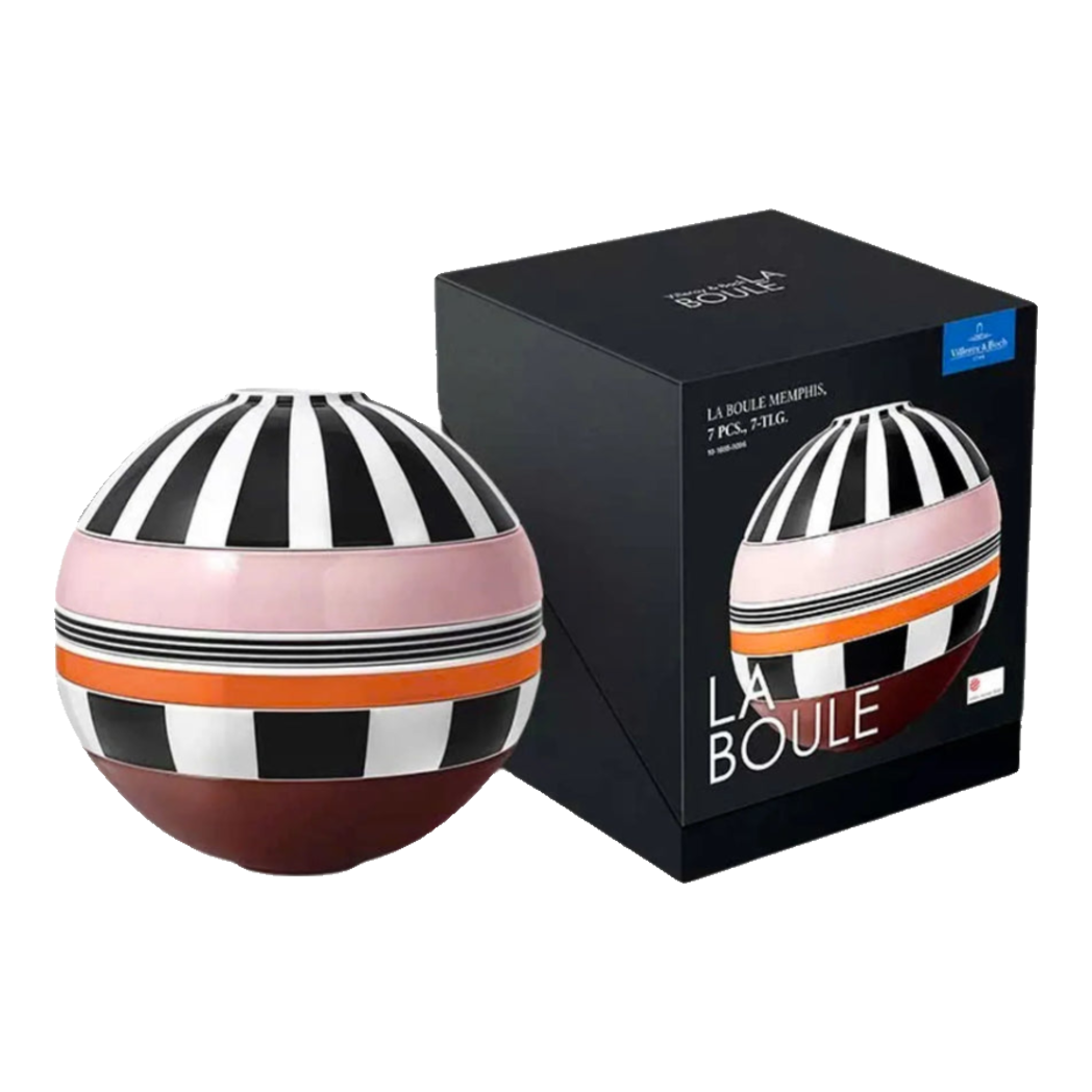 Set Đĩa Gốm Sứ Première  La Petite Boule Memphis        Complète Édition - Full Box
