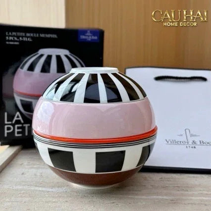 Set Đĩa Gốm Sứ Première La Petite Boule Memphis Complète Édition - Full Box-SET CHÉN DĨA-Đối tác tại Trung Quốc theo từng đơn đặt hàng-CẬU HAI HOME DECOR