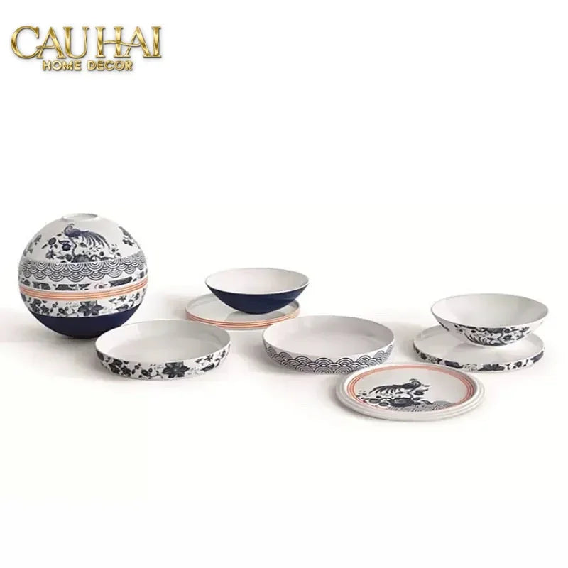 Set Đĩa Gốm Sứ Première La Petite Boule Memphis Complète Édition - Full Box-SET CHÉN DĨA-Đối tác tại Trung Quốc theo từng đơn đặt hàng-CẬU HAI HOME DECOR
