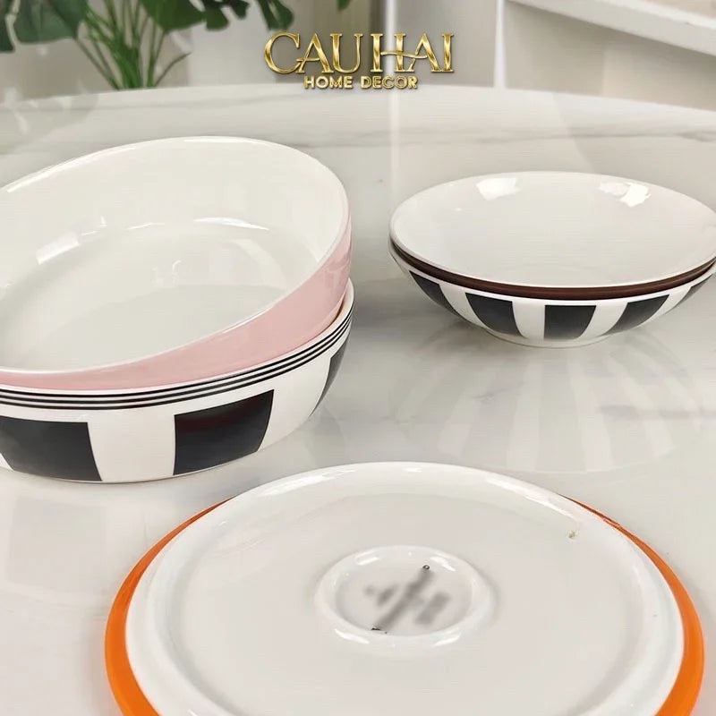 Set Đĩa Gốm Sứ Première La Petite Boule Memphis Complète Édition - Full Box-SET CHÉN DĨA-Đối tác tại Trung Quốc theo từng đơn đặt hàng-CẬU HAI HOME DECOR