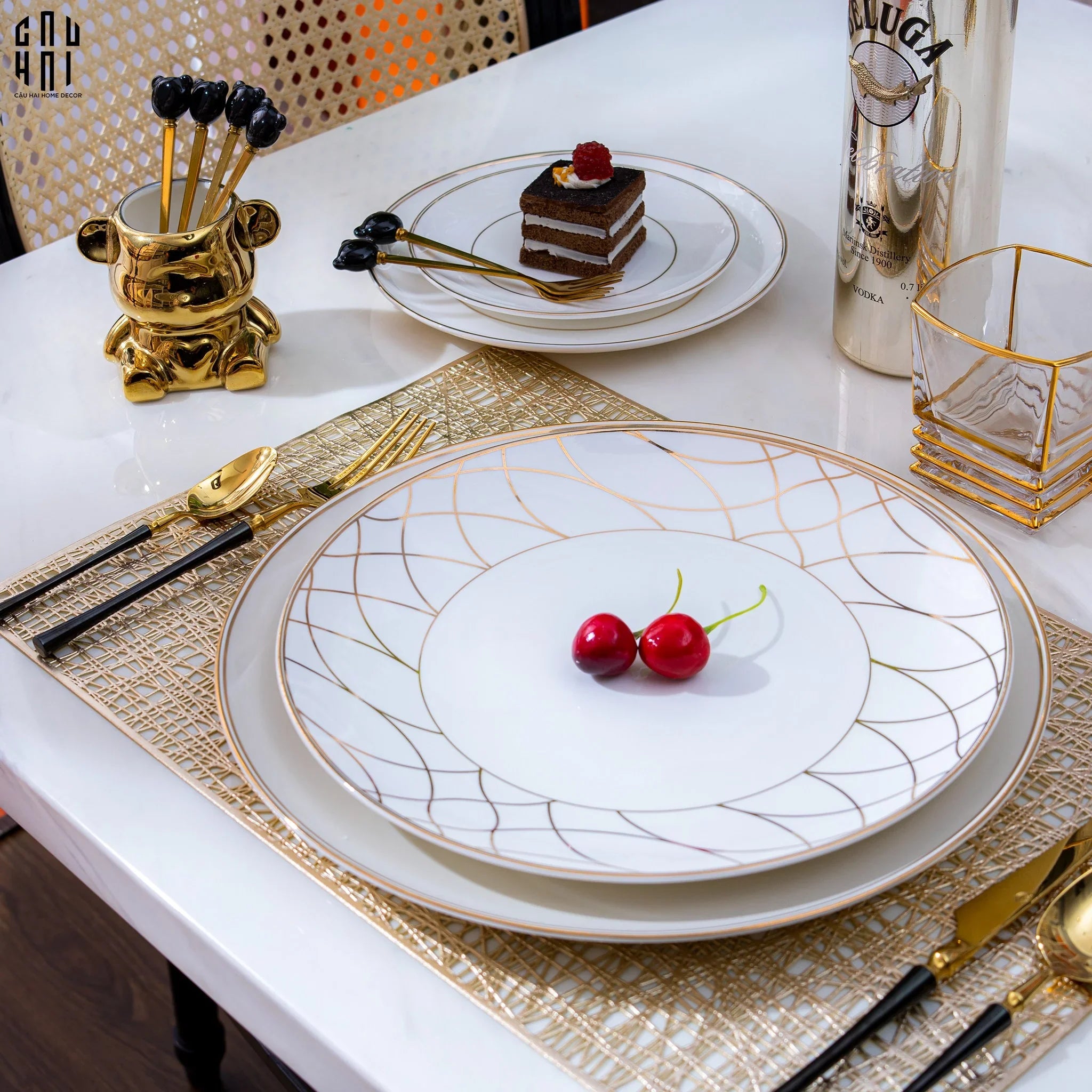 Set Dinner First Lady 4Pcs Ss25-SET CHÉN DĨA-CẬU HAI HOME DECOR