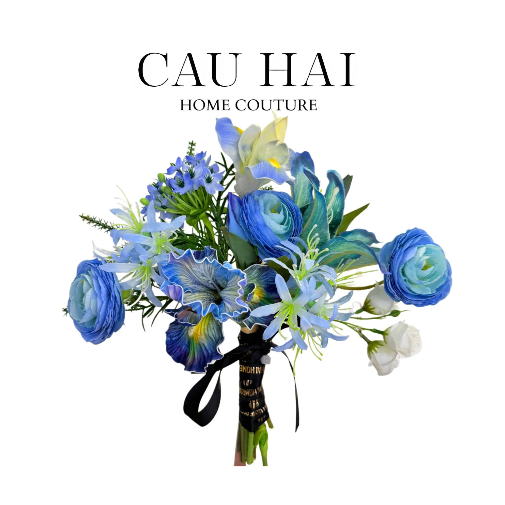 SET HOA XANH LAM CELESTIAL BLUE