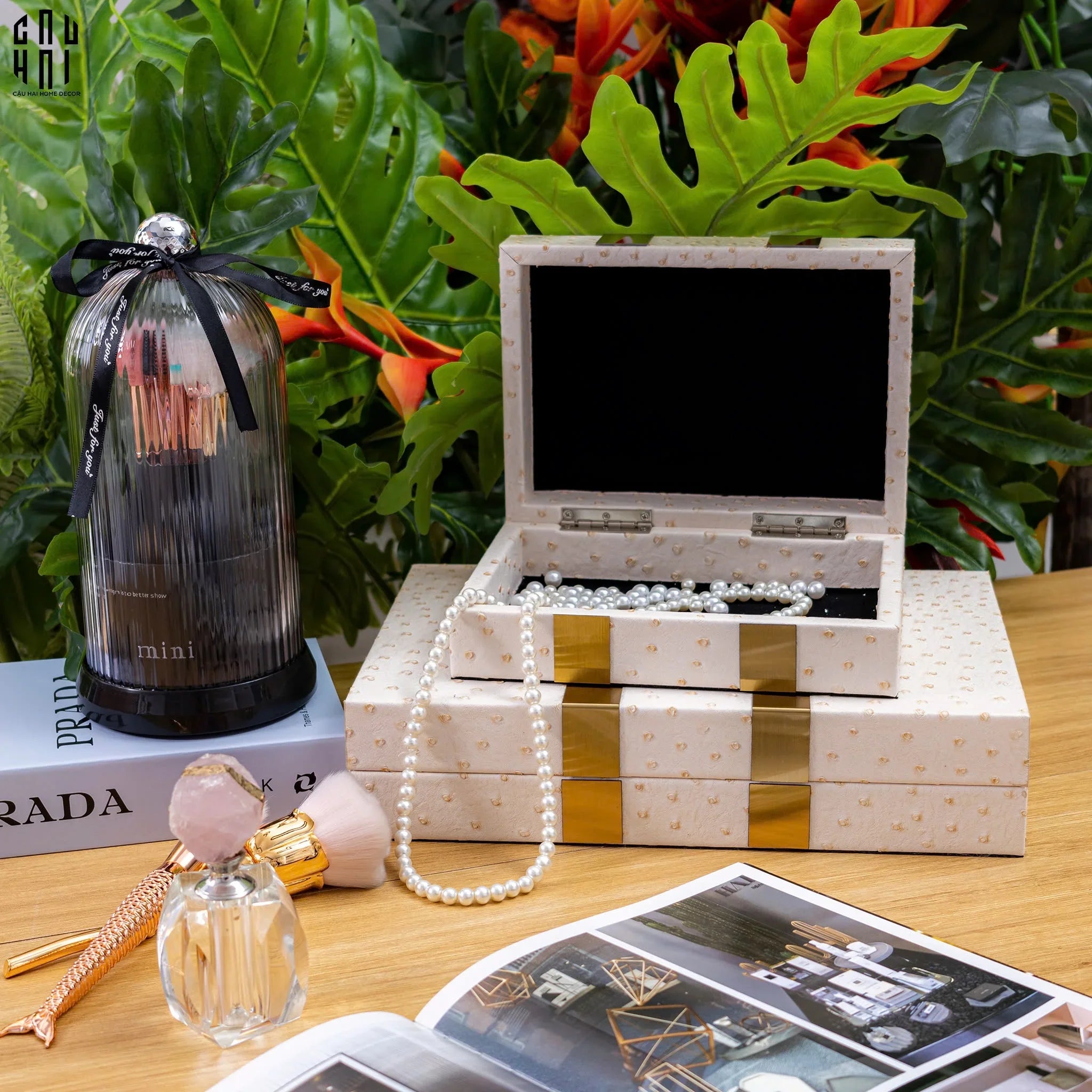 Set Hộp Trang Sức Glorious Ss22-HỘP TRANG SỨC-CẬU HAI HOME DECOR
