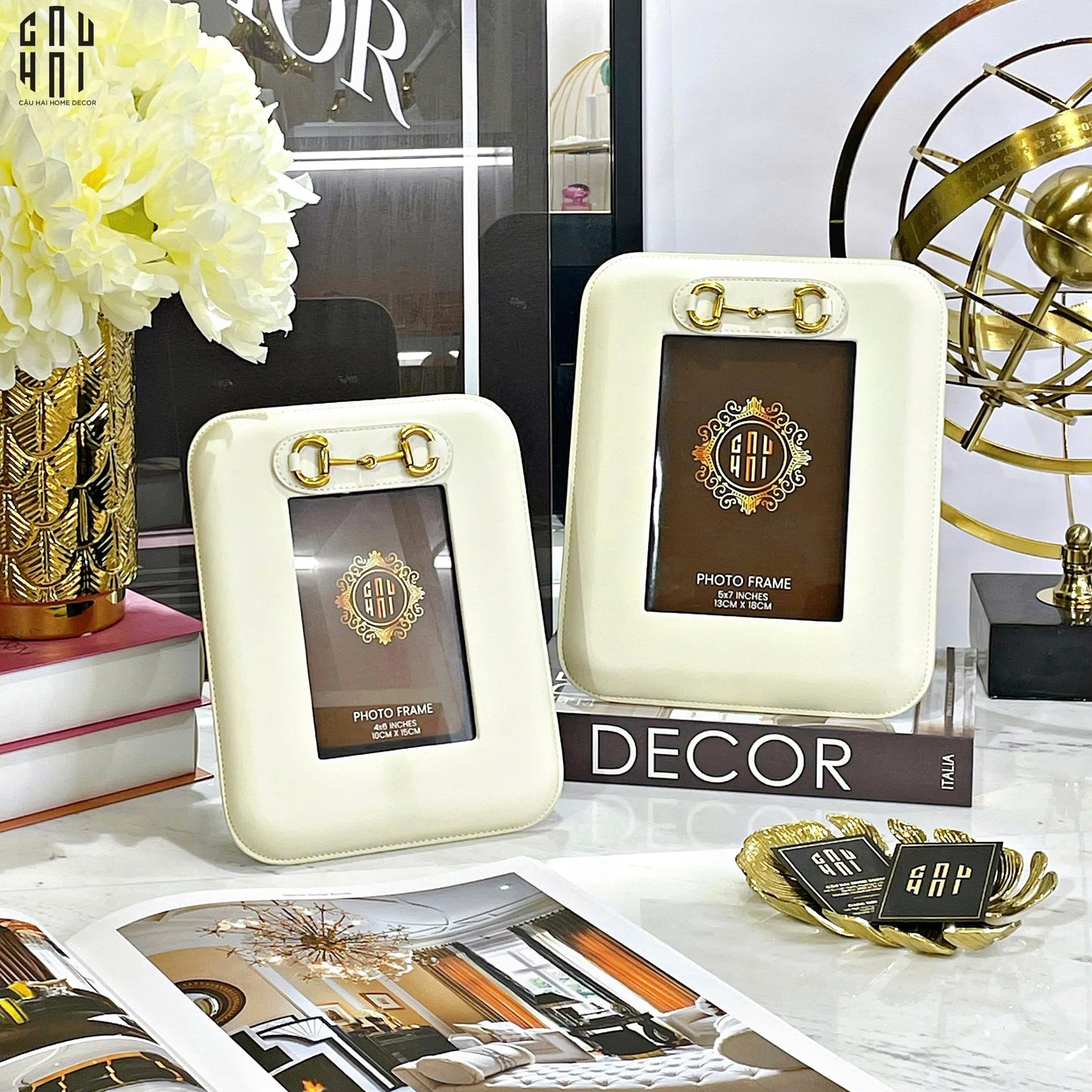 SET KHUNG ẢNH DA LEATHER HINO - CẬU HAI HOME DECOR