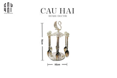 Set Muỗng - Silver Coffee Spoon Swan Carousel 6 Cái-CẬU HAI HOME DECOR