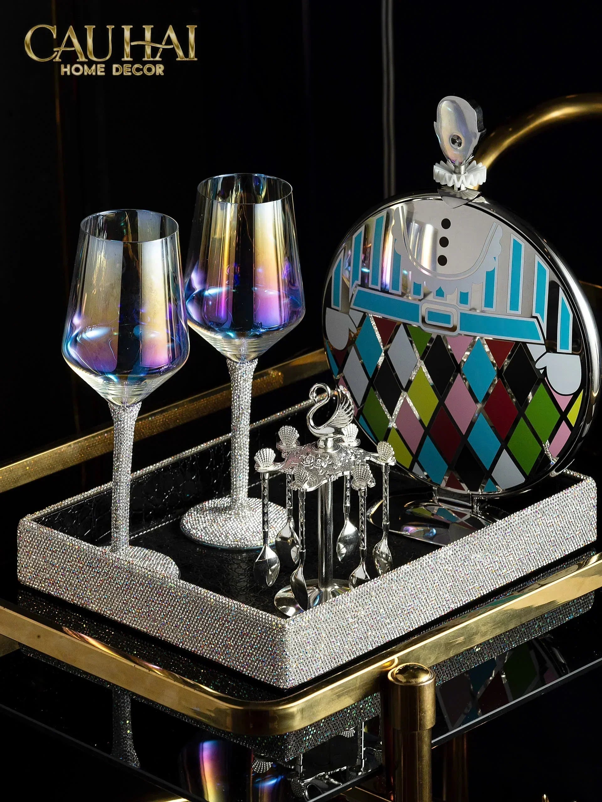 Set Muỗng - Silver Coffee Spoon Swan Carousel 6 Cái-CẬU HAI HOME DECOR