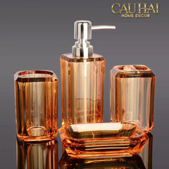 Set Nhà Tắm Acrylic 4 Món Emerald Gemstone Bathroom Vanity Set 4pcs-CẬU HAI HOME DECOR