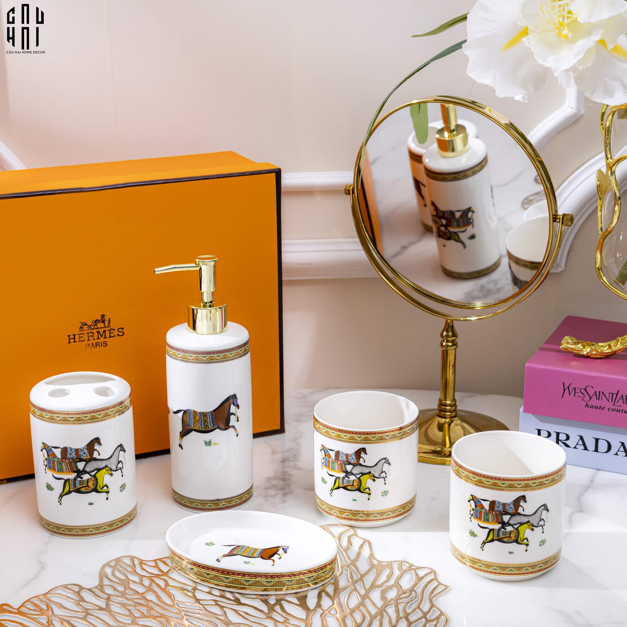 SET NHÀ TẮM CHARIOT PREMIUM 5PCS SS25