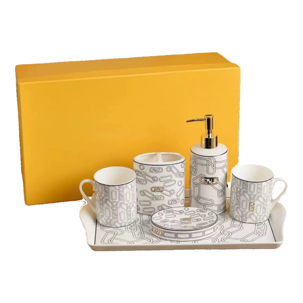 Maison Couture -  Set Nhà Tắm Fancy F Class -  Chainline Metropolis  Interlink 6Pcs Bathrooms Vanities