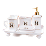 Maison Couture -  Set Nhà Tắm Henderson - Pearl White Porcelain Bathroom Vanity 4Pcs