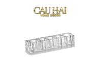 Set Nhà Tắm Pha Lê Pure Cristalleries Cannage Facetté Bathroom Vanity Sets Lọ Bàn Chải 5 Slots-CẬU HAI HOME DECOR