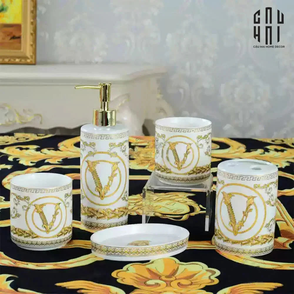 SET NHÀ TẮM WHITE VIRTUS GALA 5pcs Full Box SA25
