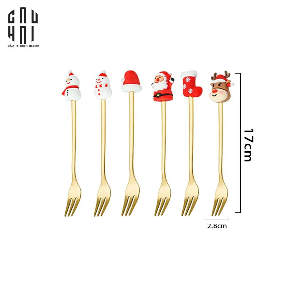 SET NĨA MERRY CHRISTMAS 6PCS-CẬU HAI HOME DECOR