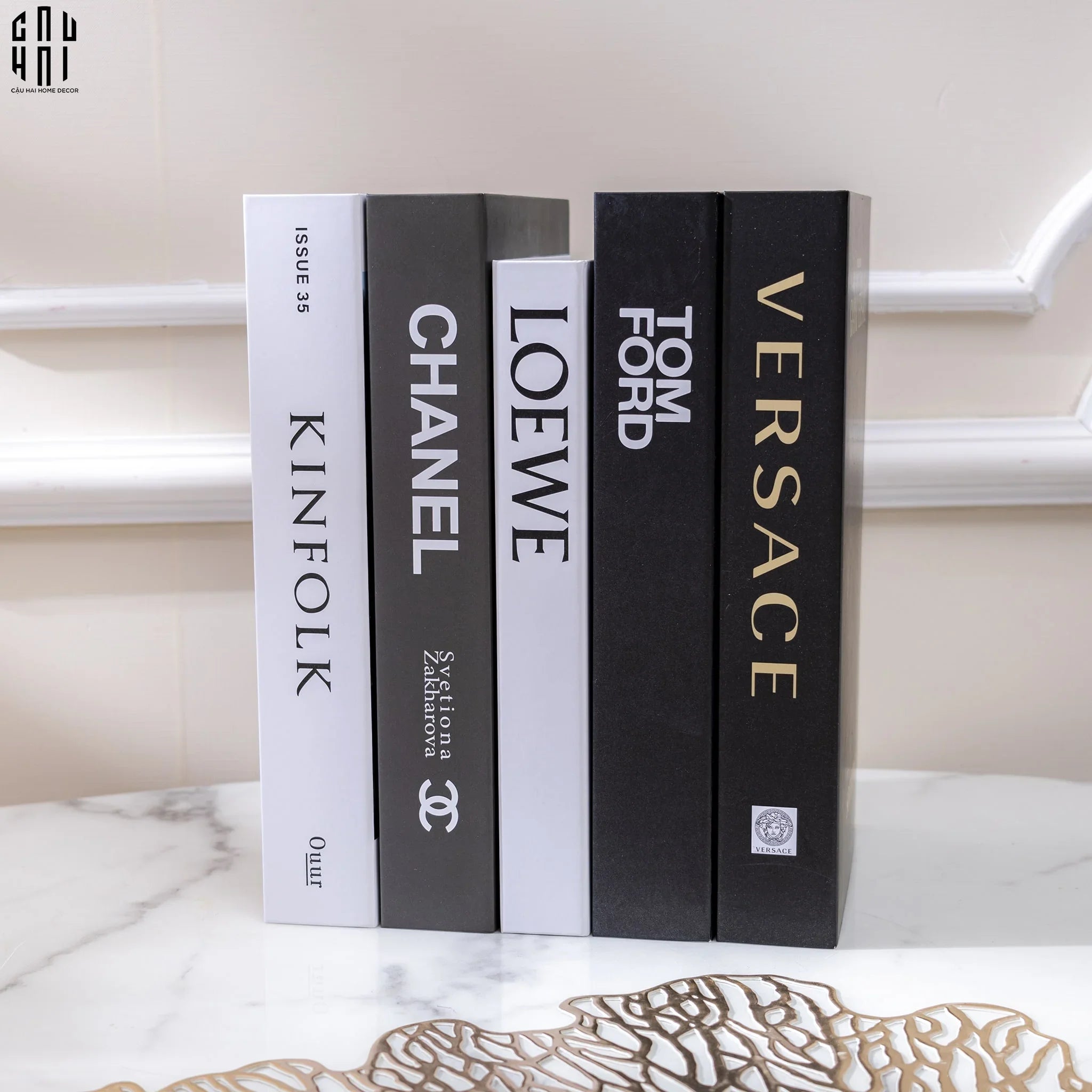 SET SÁCH TRANG TRÍ PHONG CÁCH HIỆN ĐẠI SIZE L-CẬU HAI HOME DECOR
