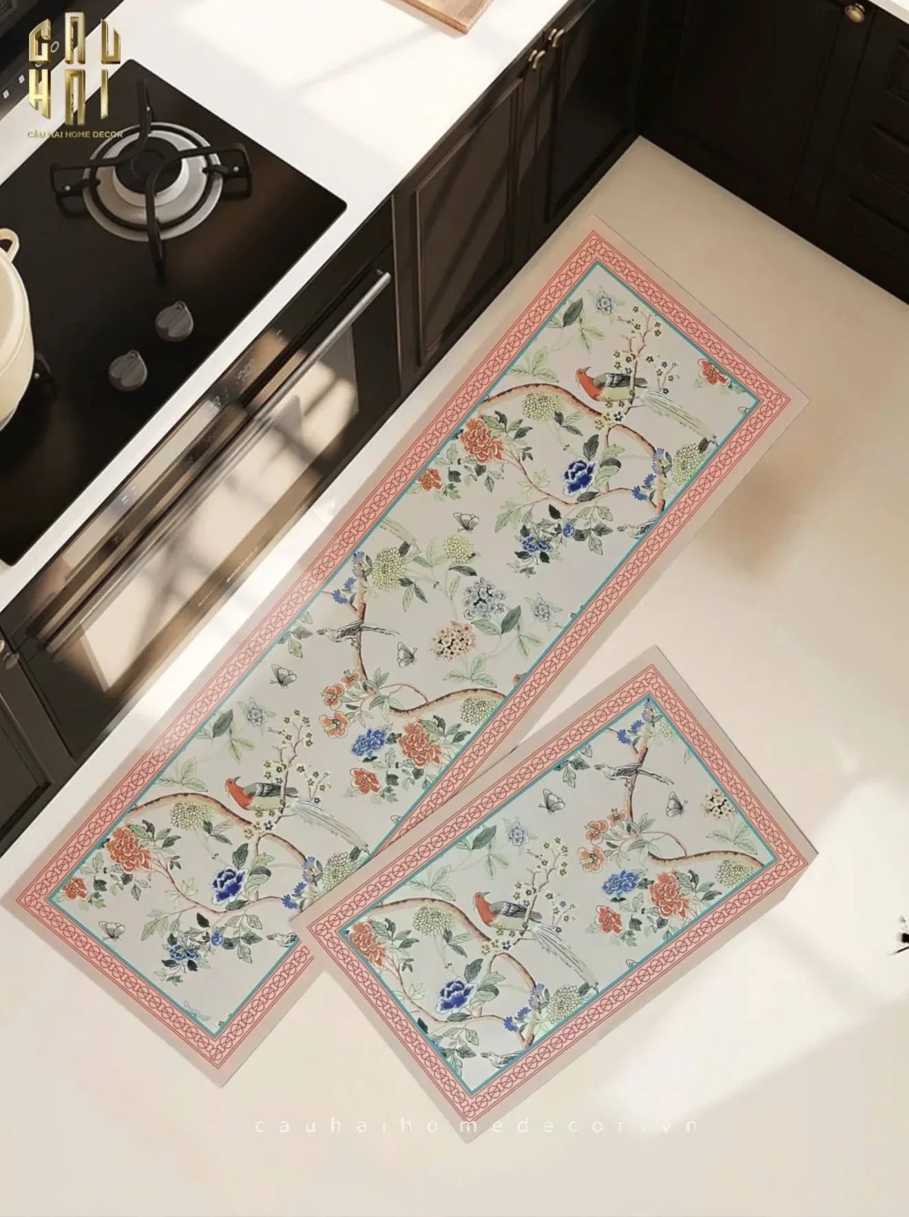 SET THẢM BẾP DA 45x75/150 LA MUSE-CẬU HAI HOME DECOR