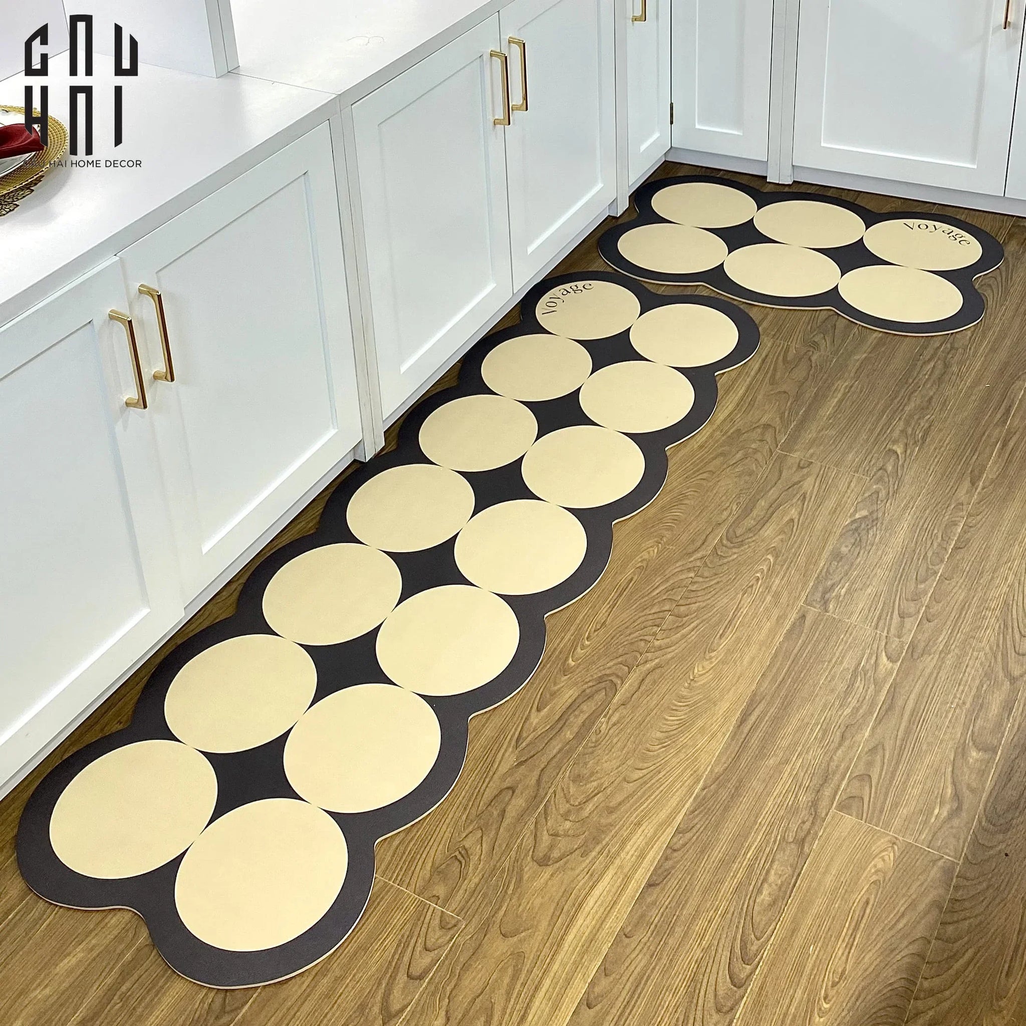 SET THẢM BẾP DA POLY CIRCLE 1M5-CẬU HAI HOME DECOR