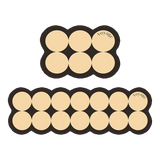 Set Thảm Bếp Da 45x75/150 Cao Cấp - Multi Dot Latte