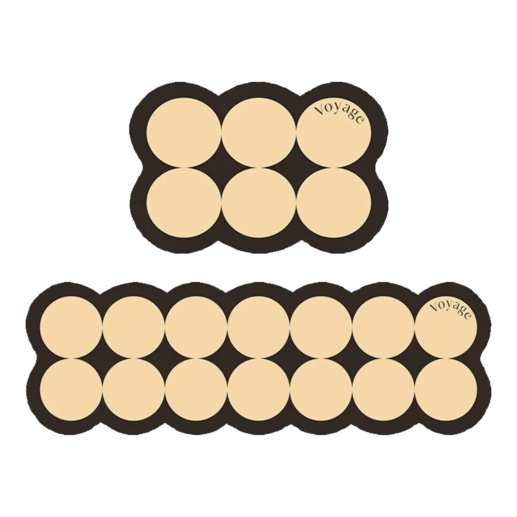 Set Thảm Bếp Da 45x75/150 Cao Cấp - Multi Dot Latte
