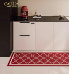 Set Thảm Bếp Micro-Nappa Gen8 45x75/150 Crimson Avalon Trellis-CẬU HAI HOME DECOR