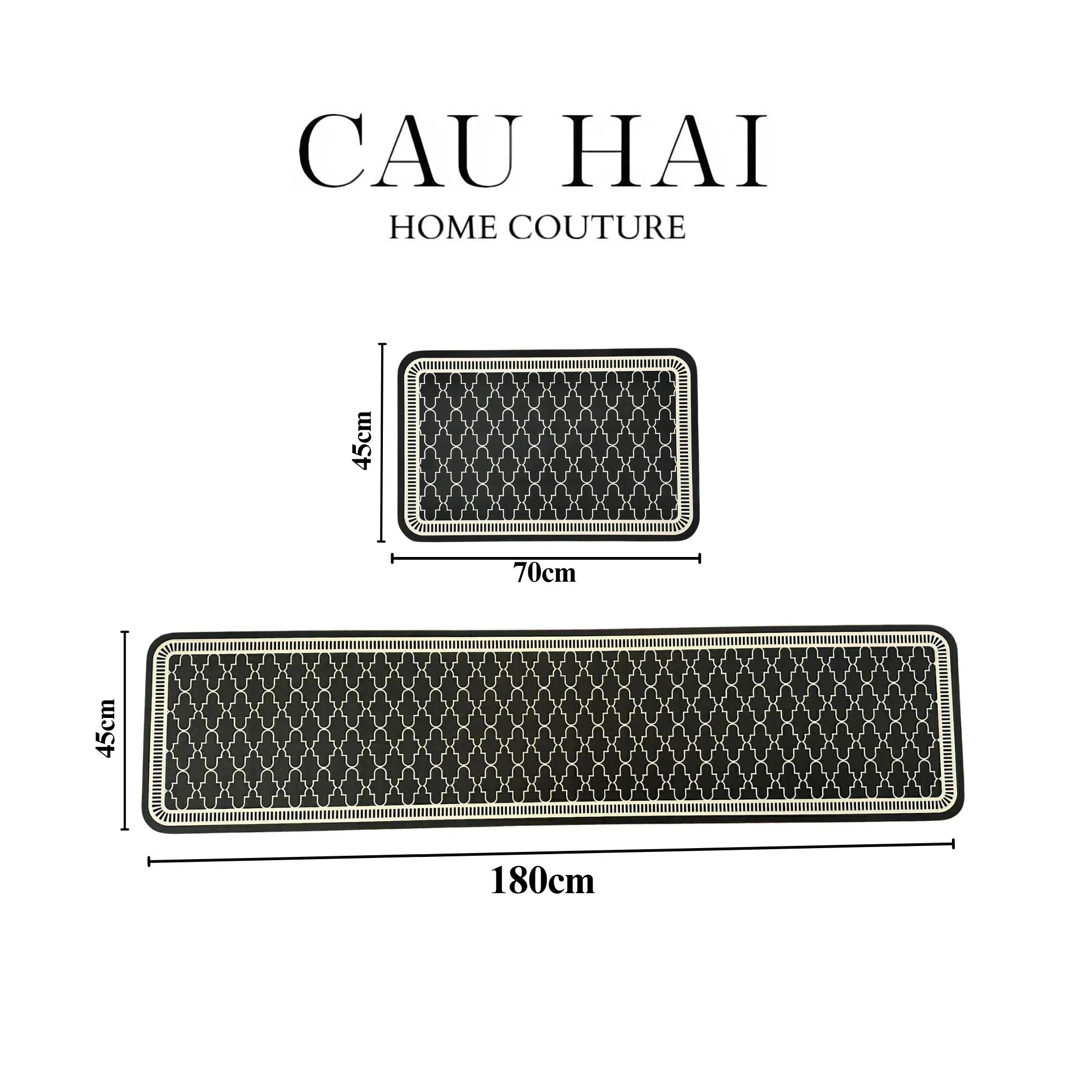 SET THẢM BẾP MICROFIBER 180 - ATHENA TRELLIS