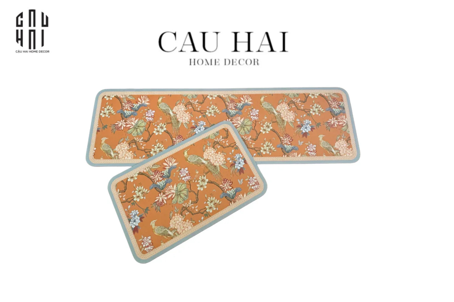 SET THẢM BẾP MICROFIBER 45x75/150 DYNASTY OF BIRD - PREMIUM KITCHEN MAT