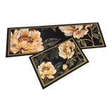 Set Thảm Bếp Microfiber 45x75/150 - Hoa Quỳnh - Queen of the Night
