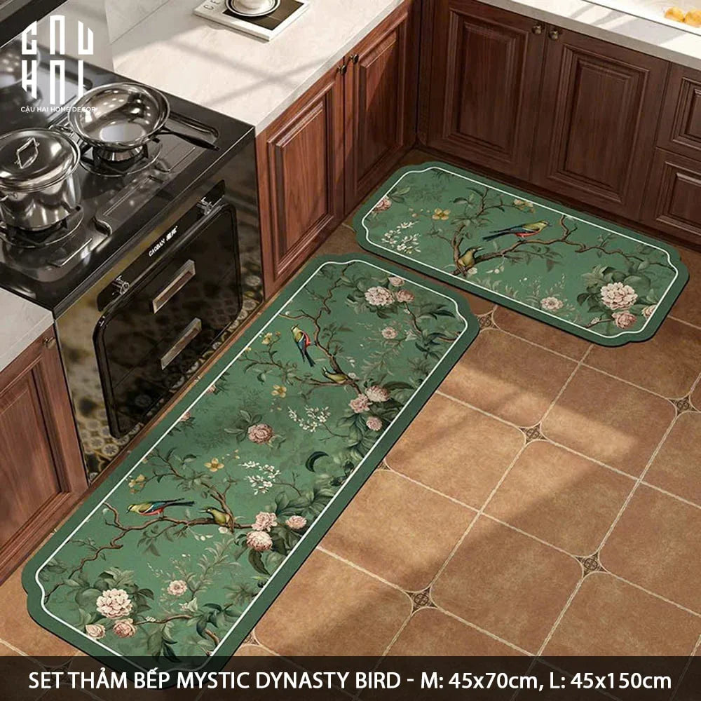 Set Thảm Bếp Microfiber 45x75/150 - Spring Grace-THẢM BẾP-CẬU HAI HOME DECOR