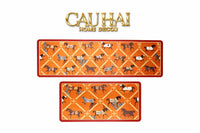 set-tham-bep-microfiber-45x75150-vermilion-diamond-patchwork-equestre-tham-bep-cau-hai-home-decor - CẬU HAI HOME DECOR